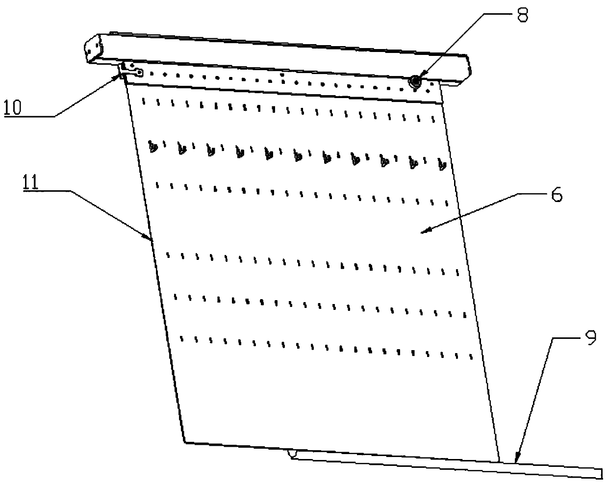 Pull-out type goods shelf used for tool placement