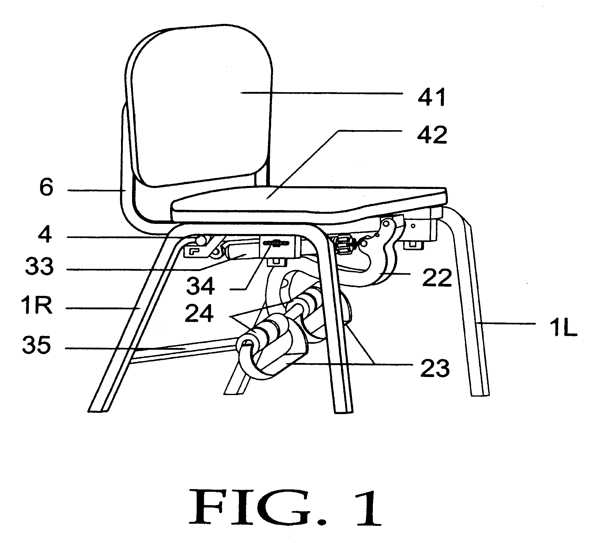 Combination chair and leg extension apparatus for obesity prophylaxis