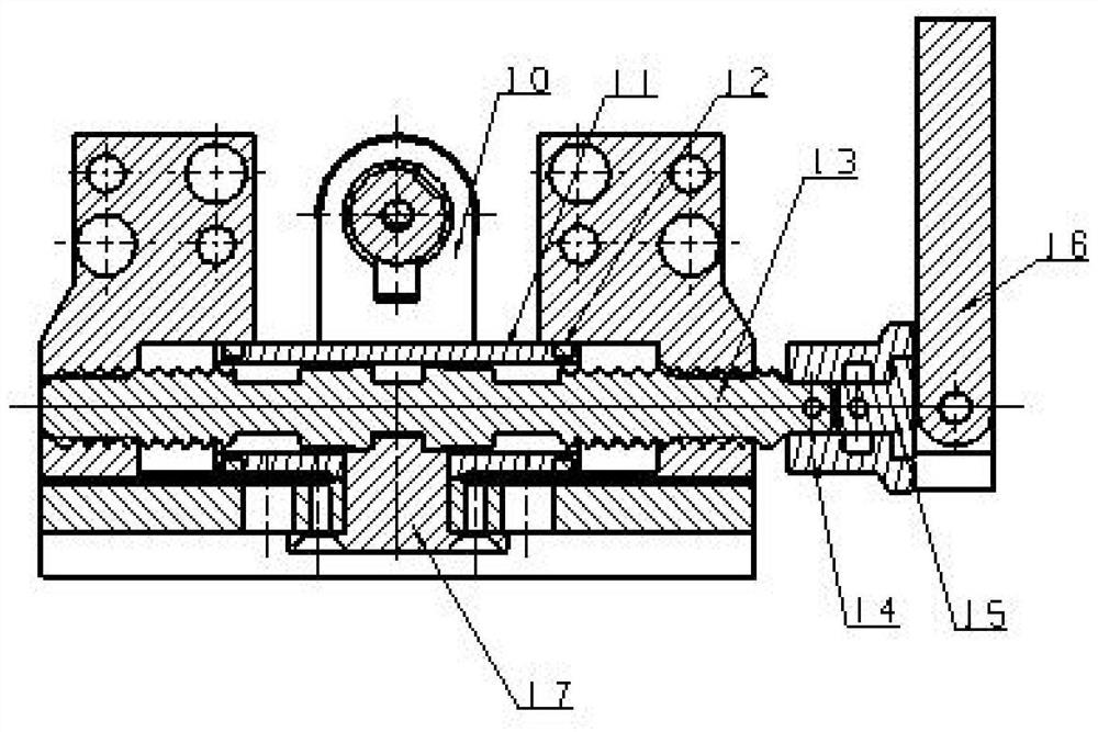 Universal drilling device for hexagonal locking screw holes of hexagonal nuts