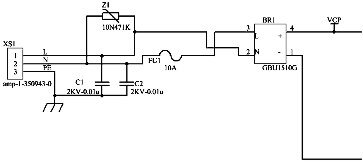 Energy feedback main circuit of motor driving system