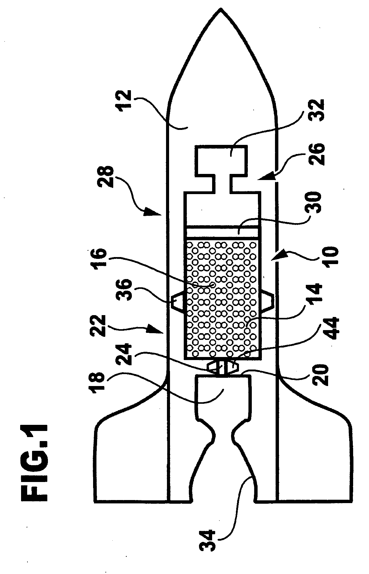 Drive device on the basis of a gel-type propellant and method for conveying propellant