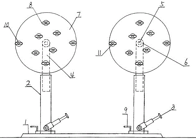 Air pressure type upper limb double-wheel rotator