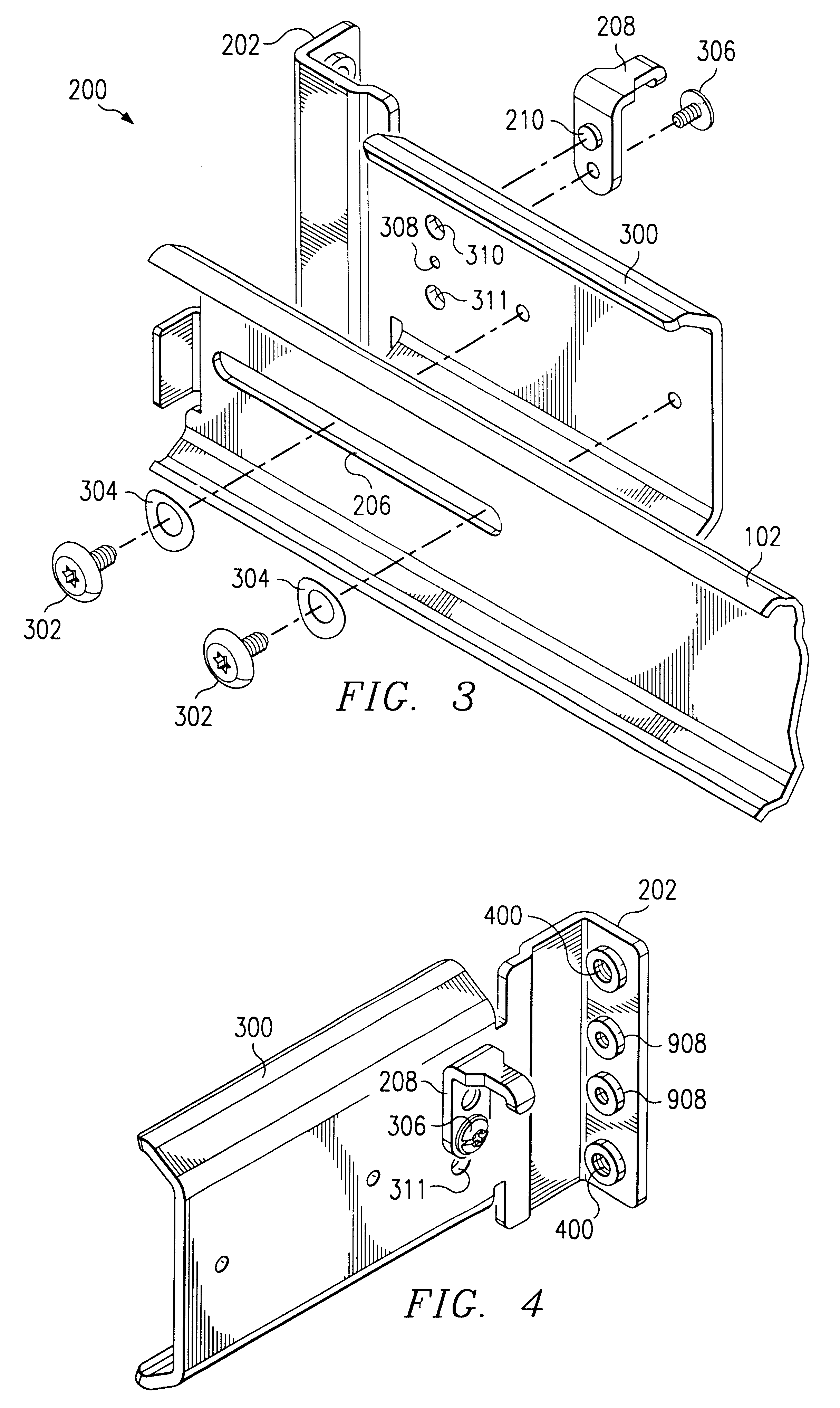 Universal sliding rail assembly for rack mounting computers