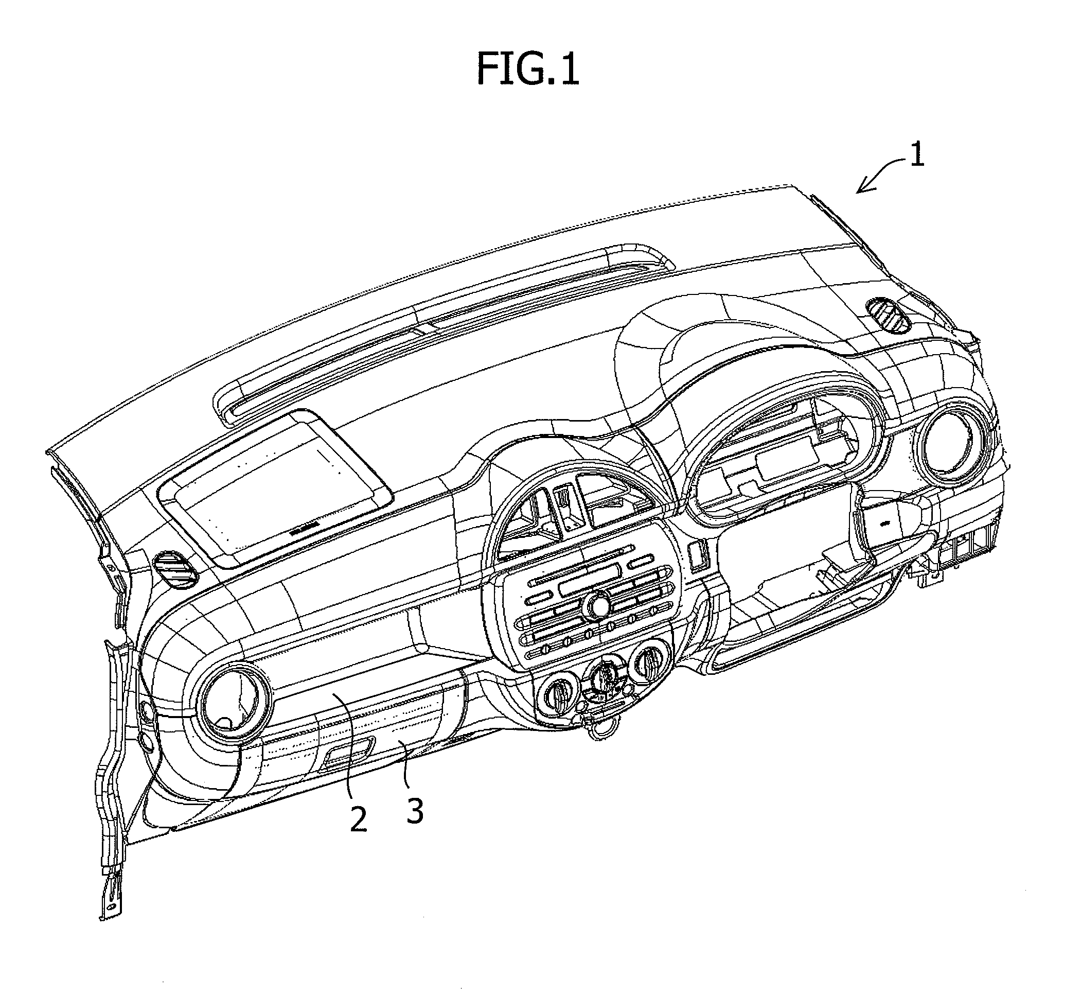 Surrounding Structure of Storage Compartment of Instrument Panel