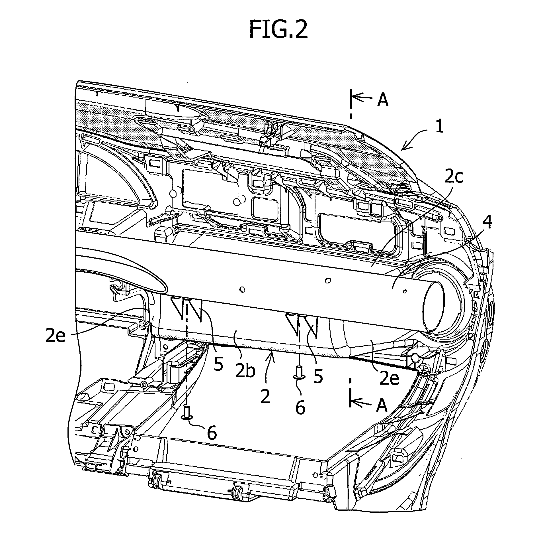 Surrounding Structure of Storage Compartment of Instrument Panel