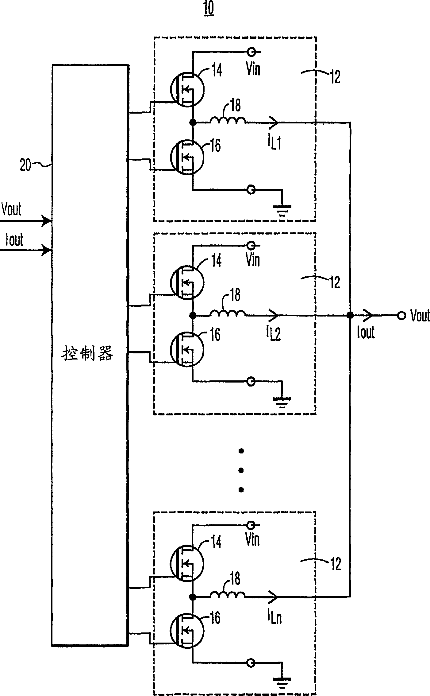 N-phase integrated buck converter