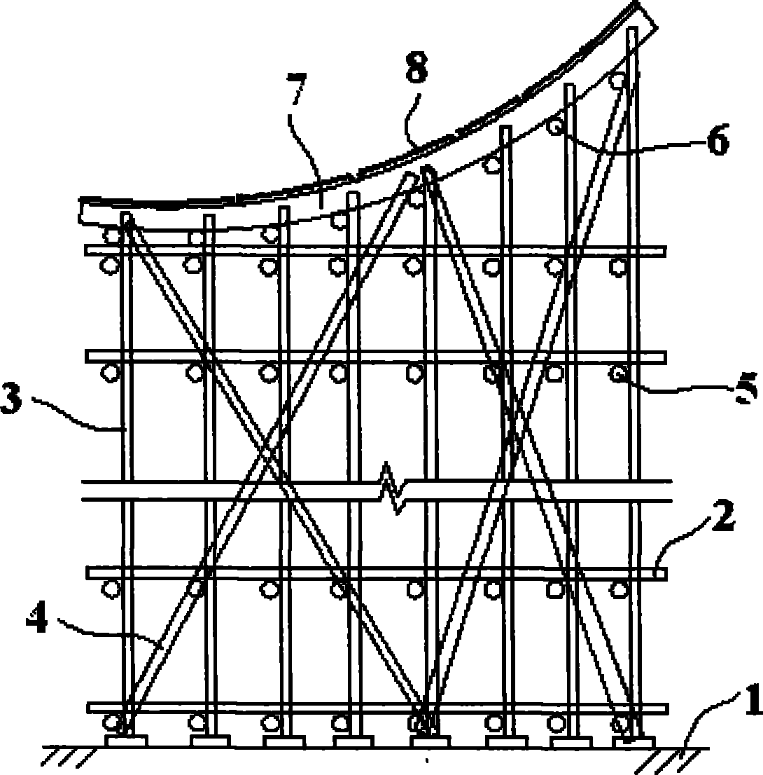 Construction method for building concrete superface with surface modeling