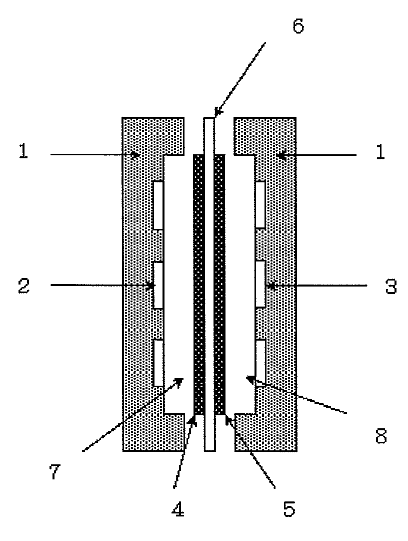 Power generation system using an alkaline fuel cell and fuel gas for alkaline fuel cells used in the system