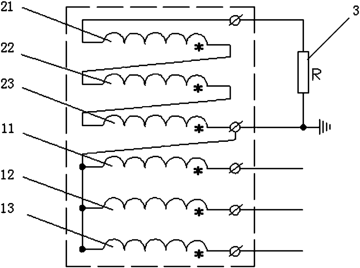 Harmonic elimination device and harmonic elimination system