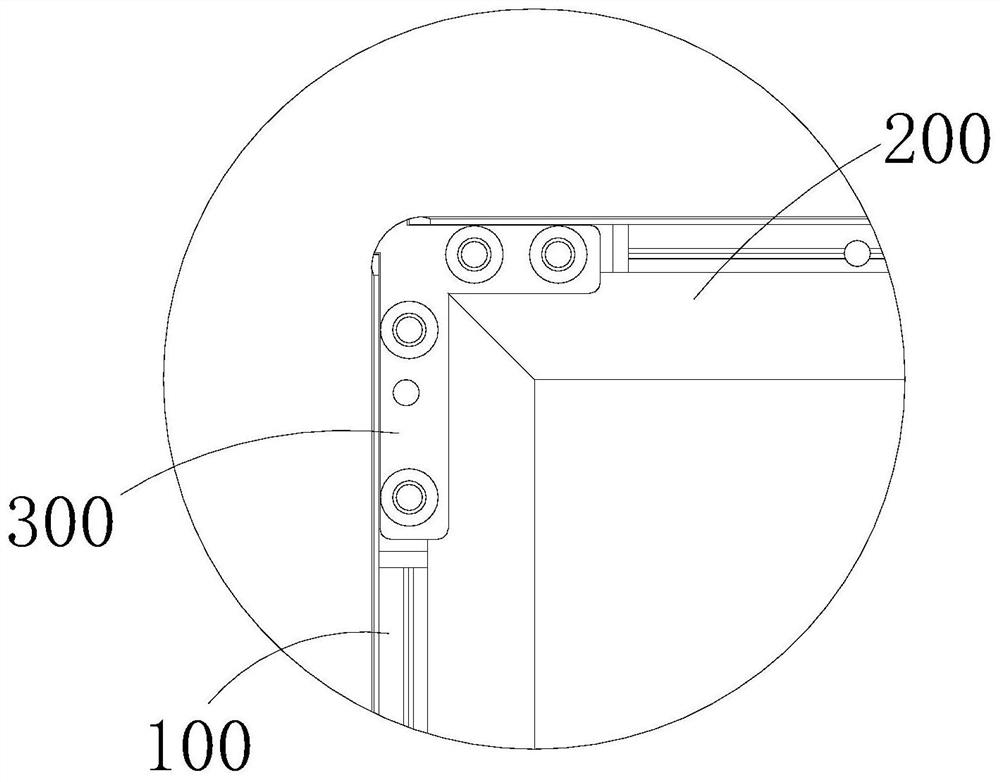 Frame structure of liquid crystal display screen and display equipment