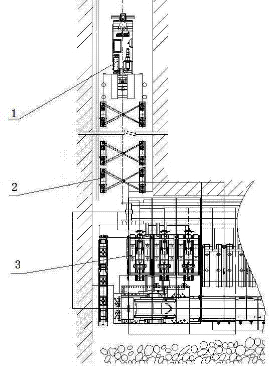 Fully mechanized mining track along the groove circulation forward advance support system