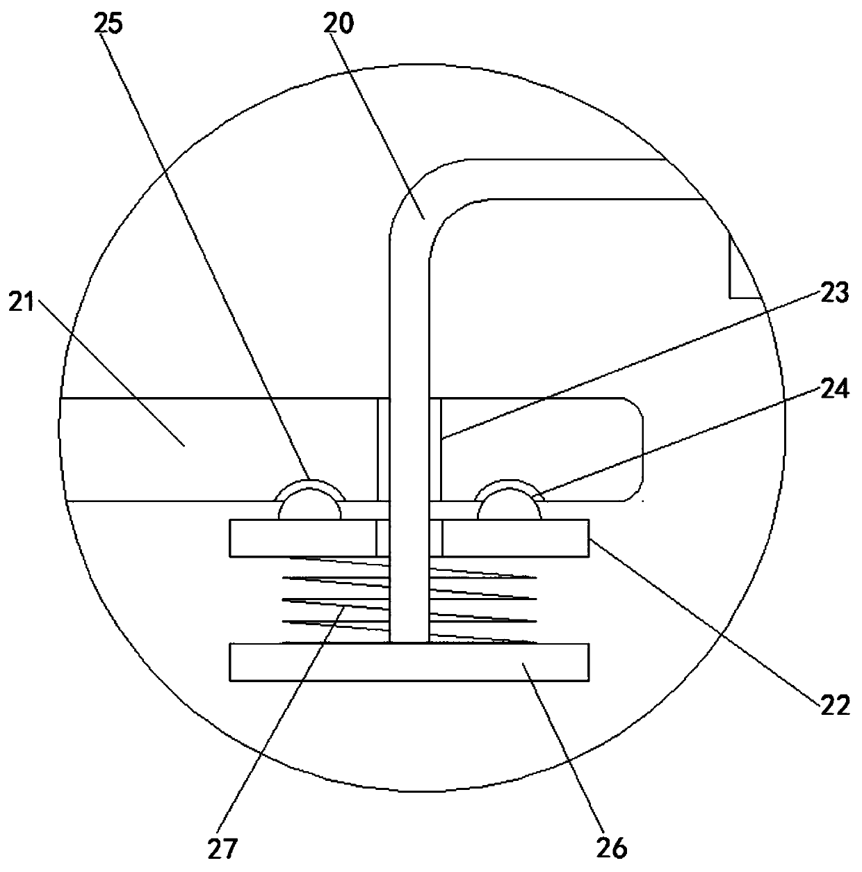 Rotating device for sewing hemming
