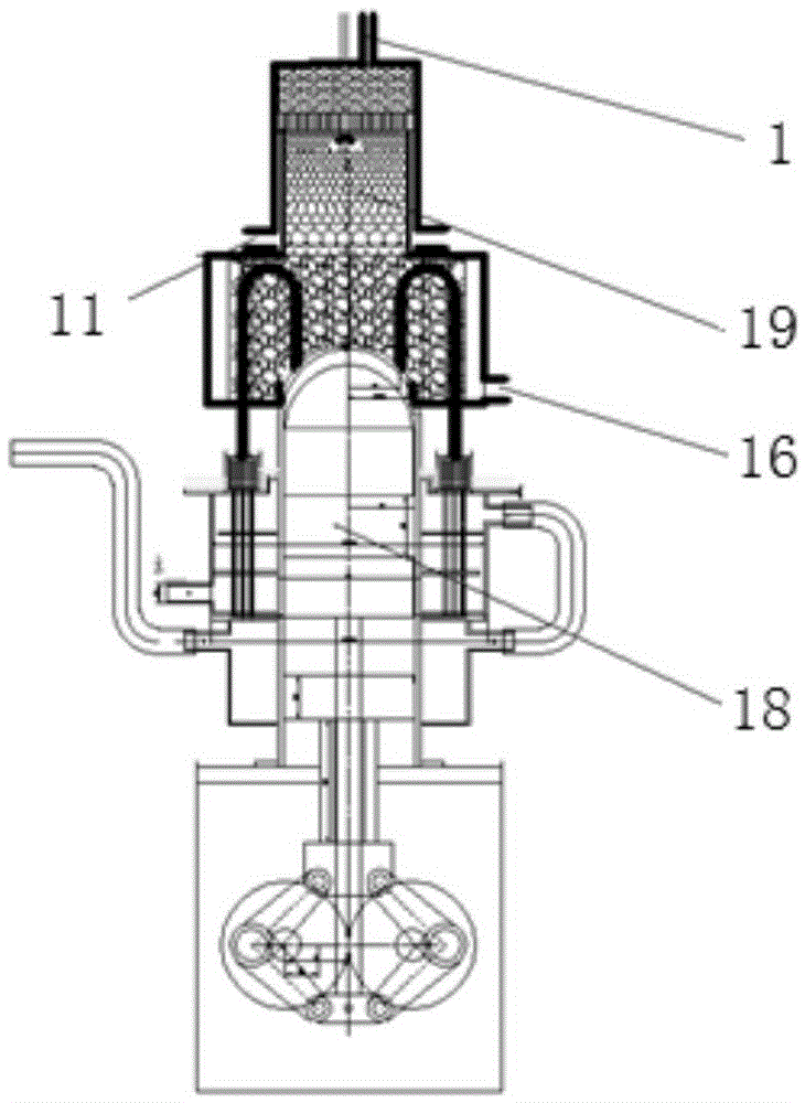 Combustion heating system of a Stirling engine