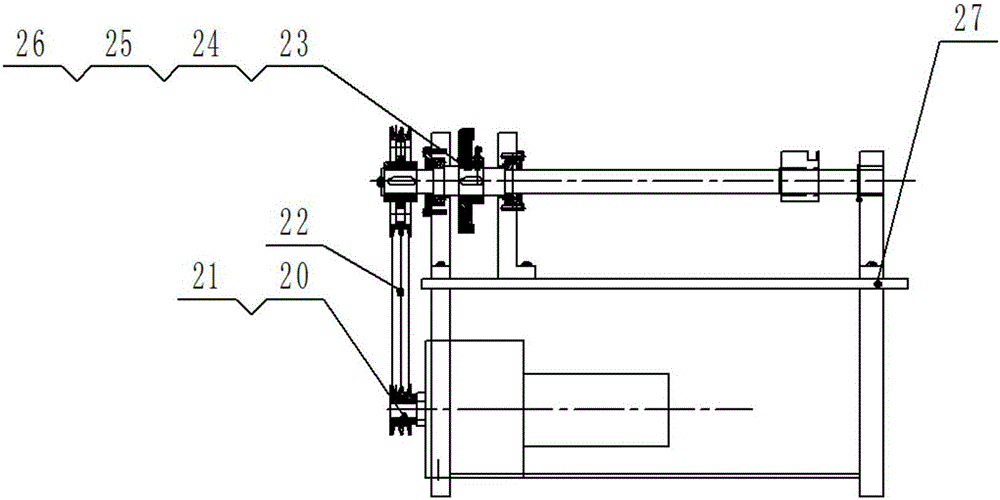 Metal part induction heating coil winding device