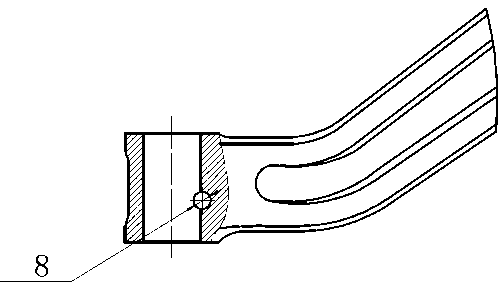 Device for processing side pin hole of front shaft
