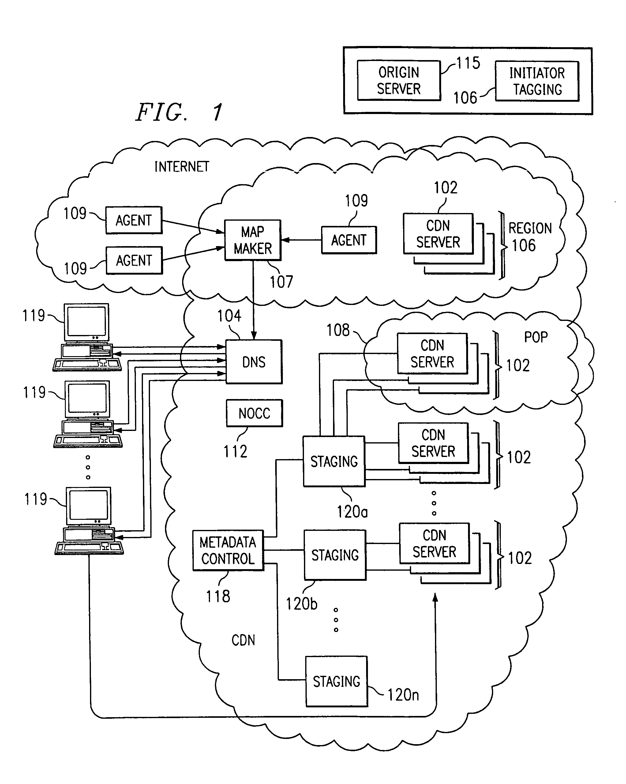 Content delivery network map generation using passive measurement data