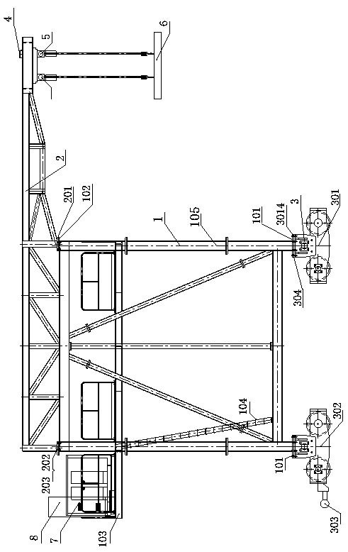 Flue plate laying machine applicable to large-diameter flue plate and laying method thereof