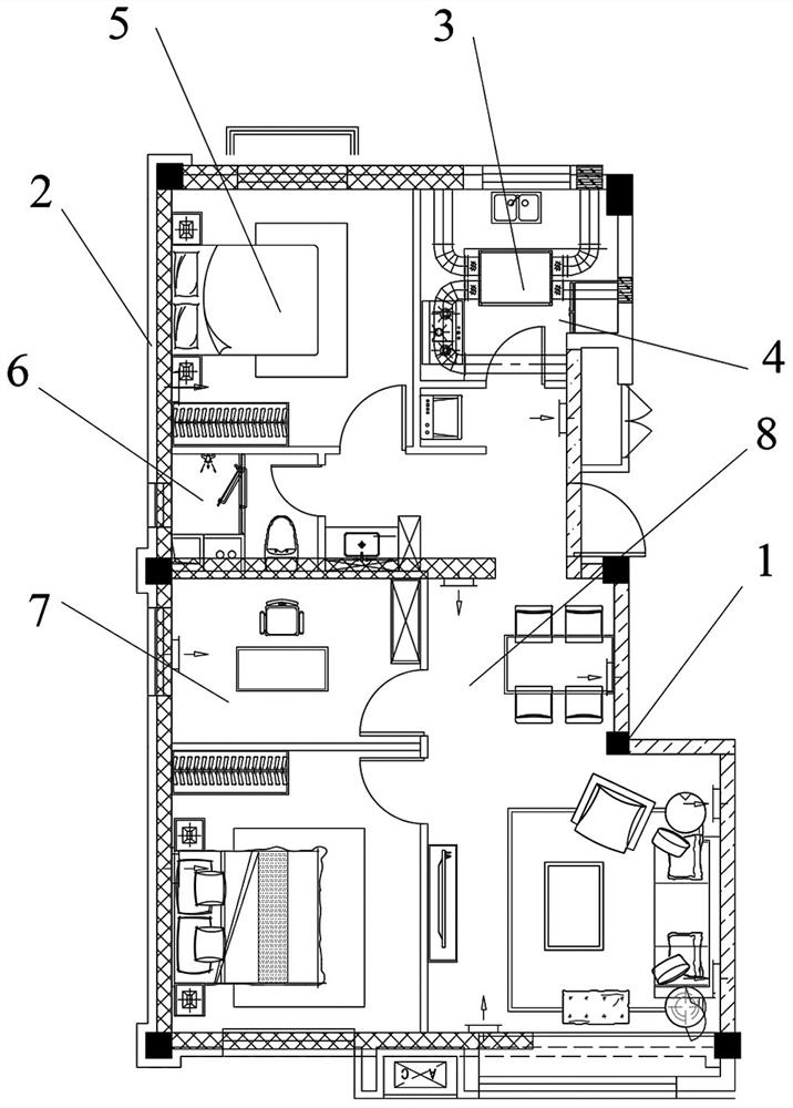 An assembled steel structure combined air duct system and its construction method