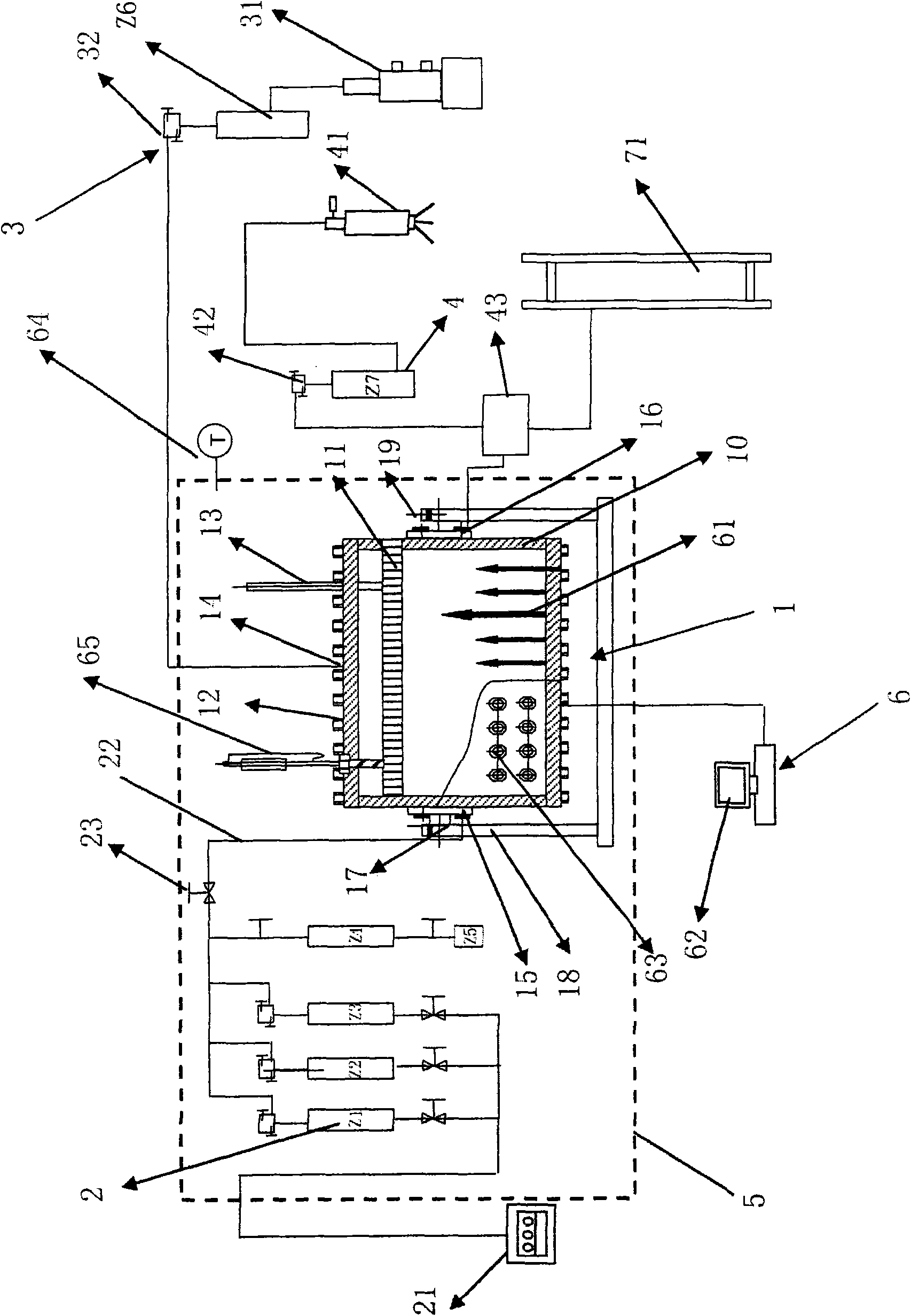 Three-dimensional experimental device for simulating lithologic reservoir forming