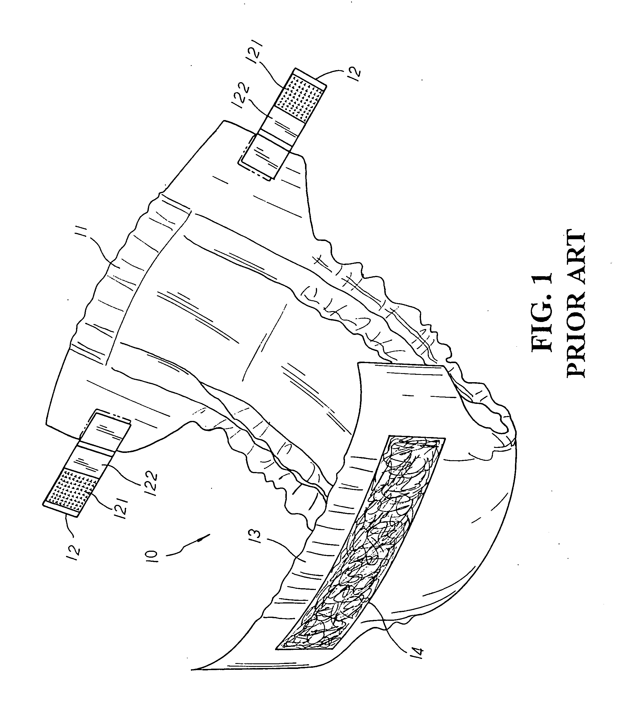 Buckling device for disposable articles