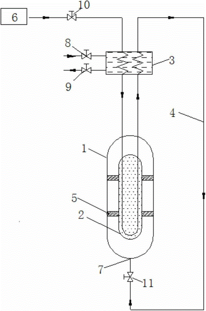 A hybrid hydrogen storage system using hydrogen as heat medium