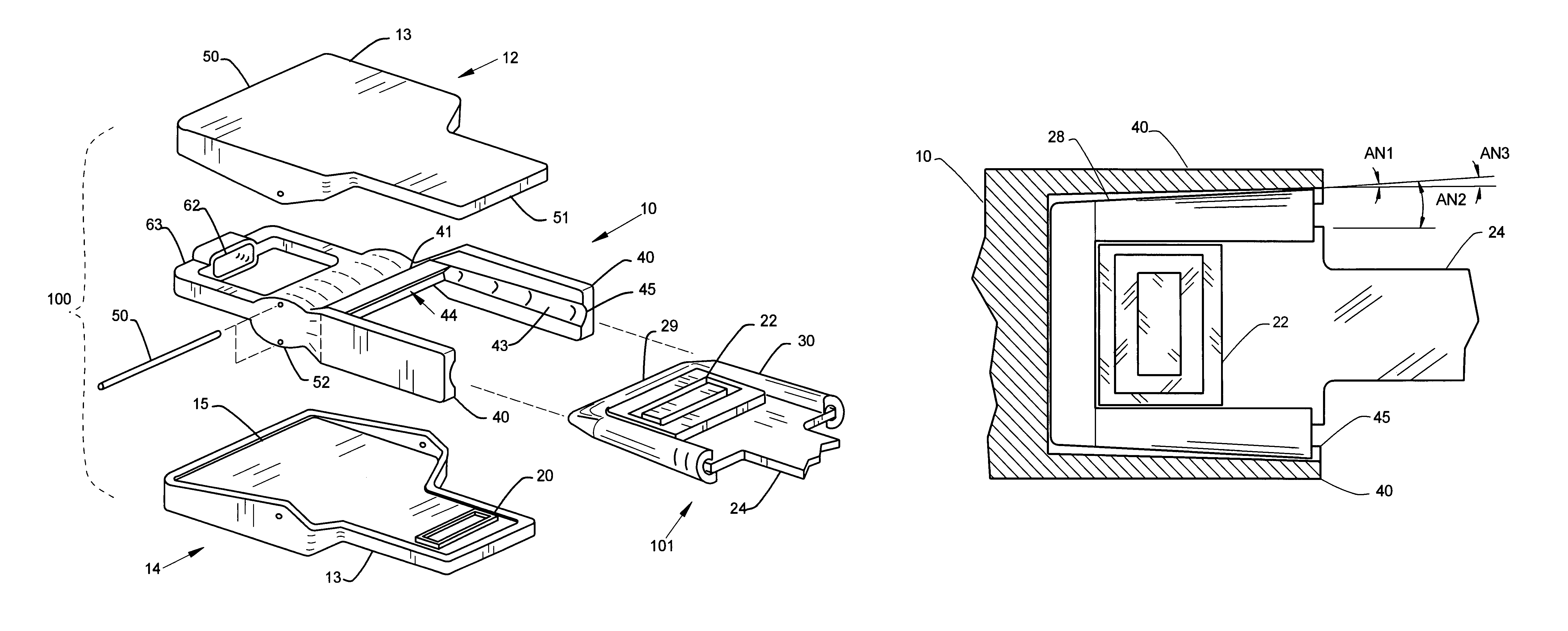 High conductor density connector for zero transmitted force engagement