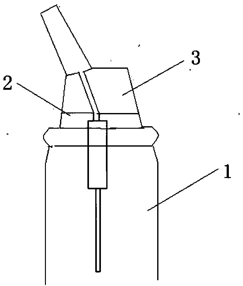 Spray bottle with heating device