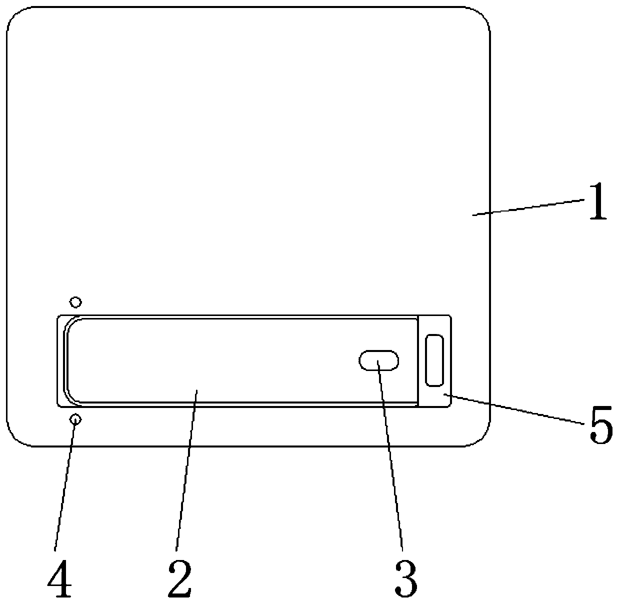 Wireless electrocardiogram detector with dustproof function