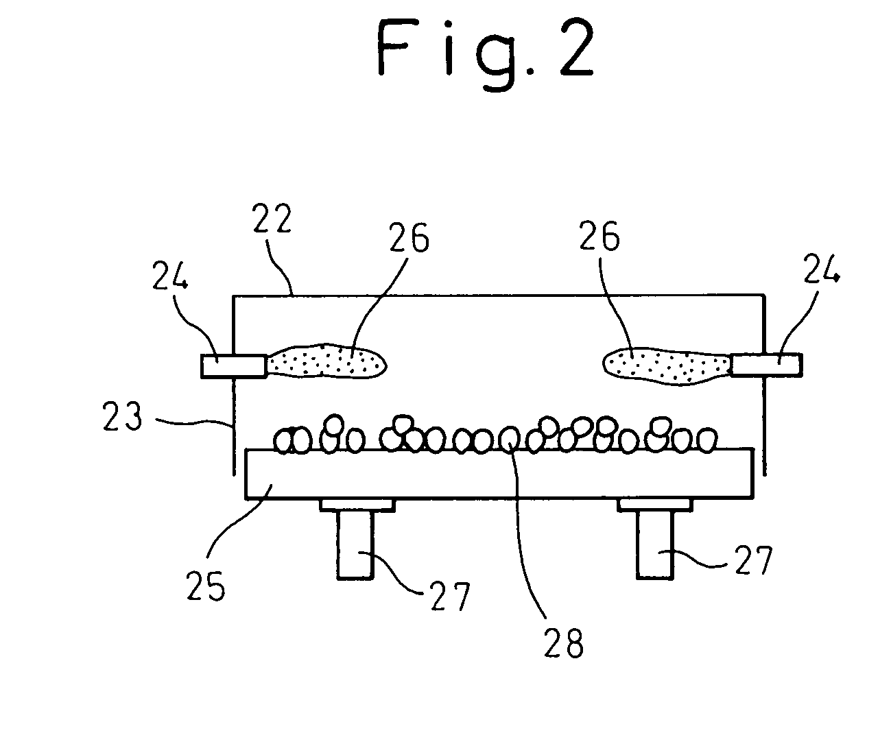 Metal oxide-containing green pellet for reducing furnace, method for production thereof, method of reduction thereof, and reduction facilities