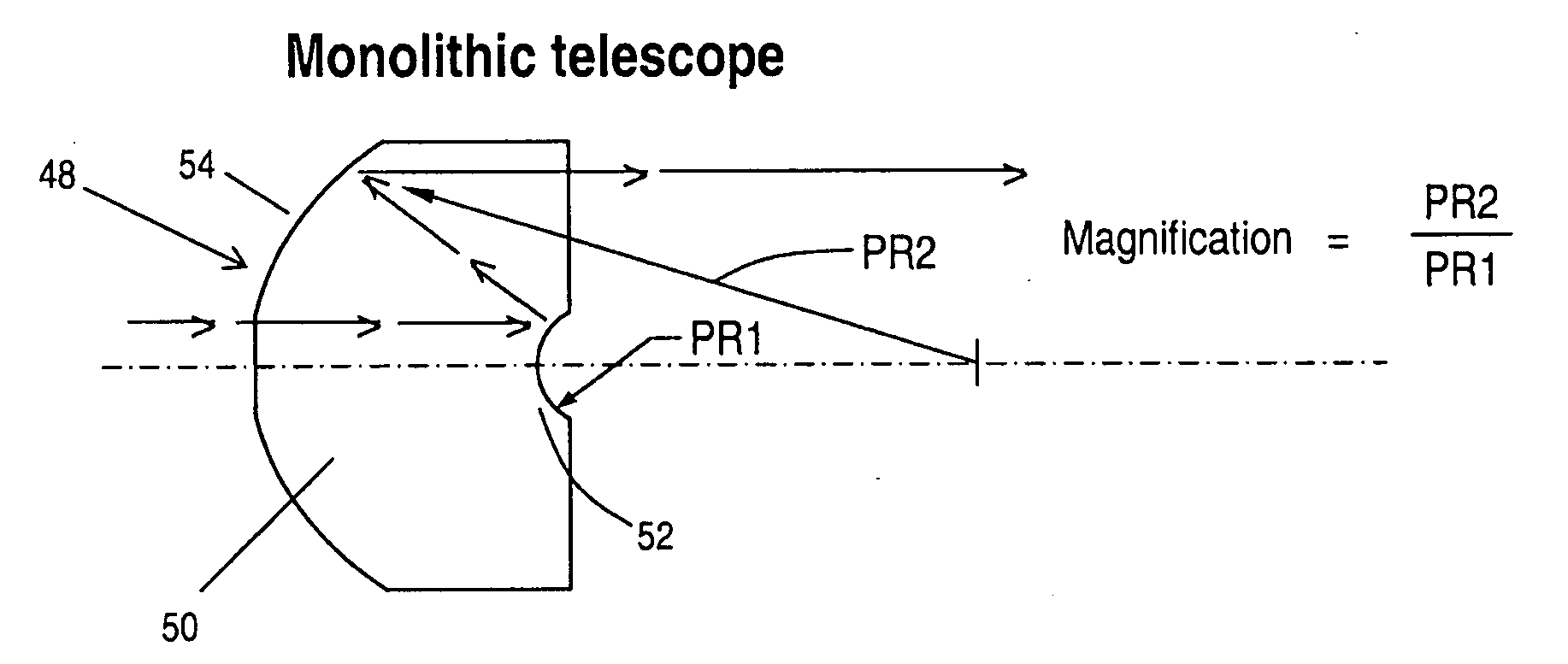Monolithic Eccentric Mersenne-Cassegrain Telescope