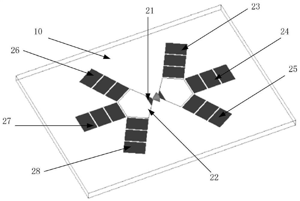 Graphene-based pattern and frequency reconfigurable microstrip antenna and method