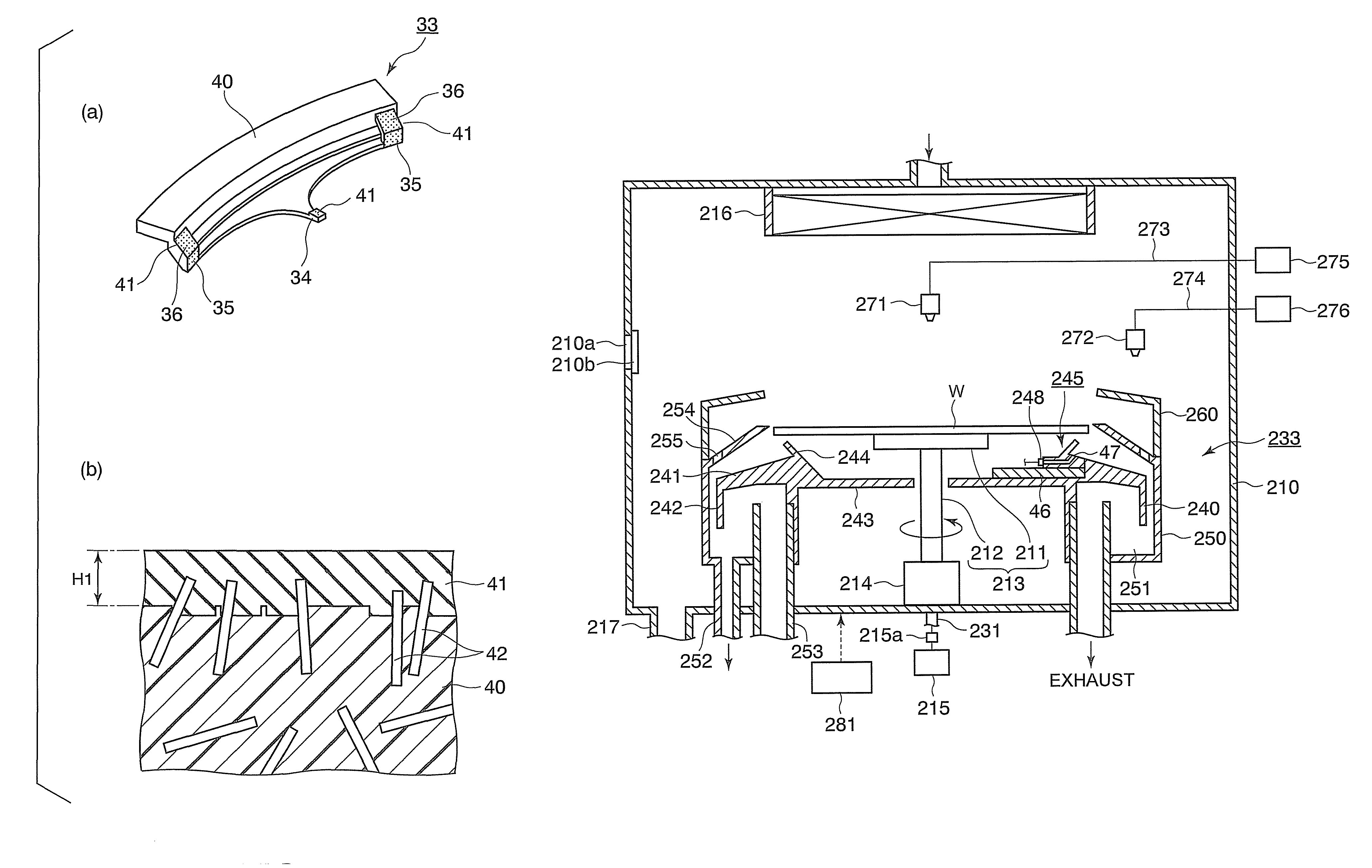 Device and method for supporting a substrate