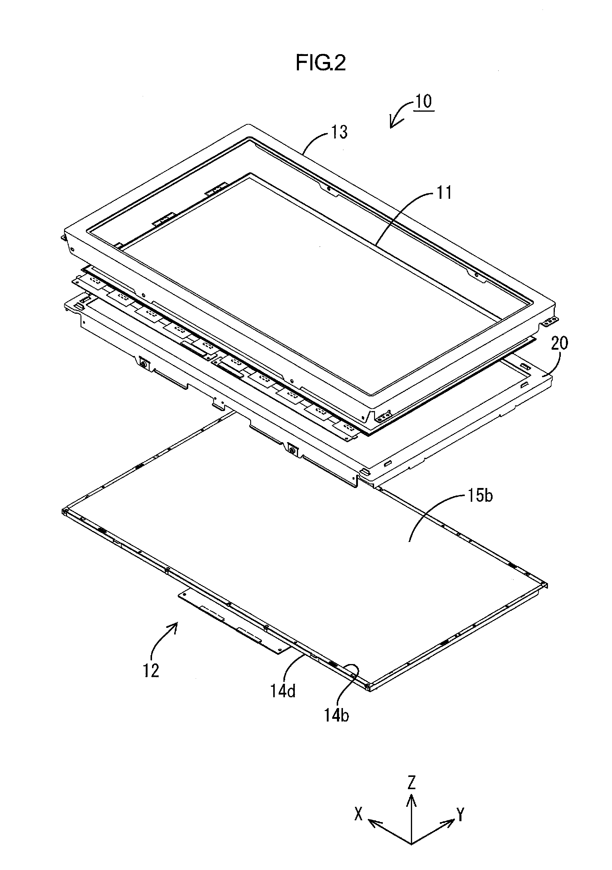 Lighting device, display device and television receiver