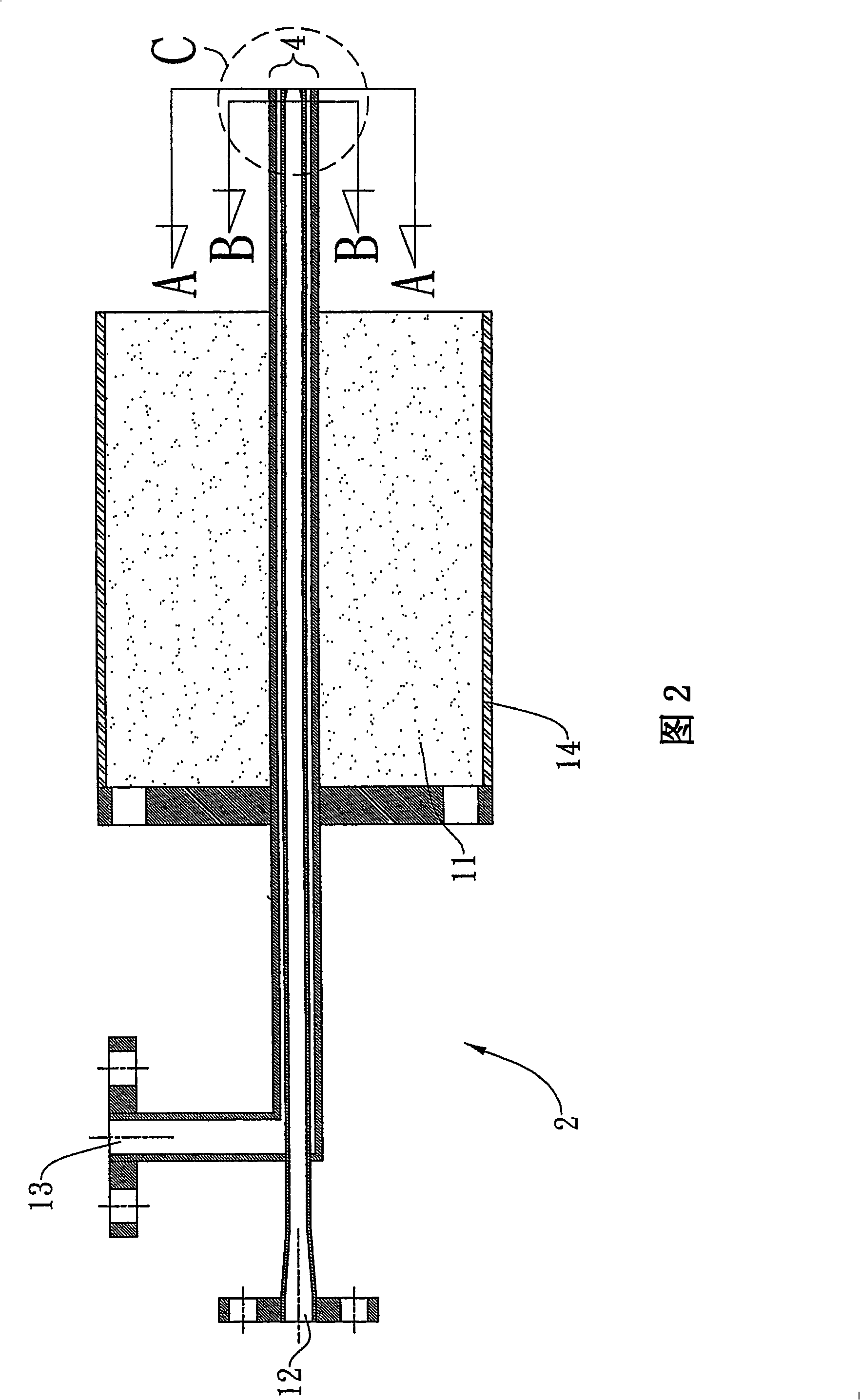 Gasification furnace and charge-in system
