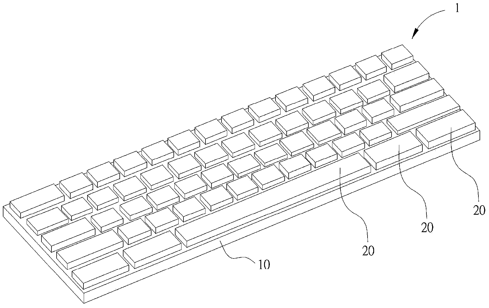 Key and keyboard