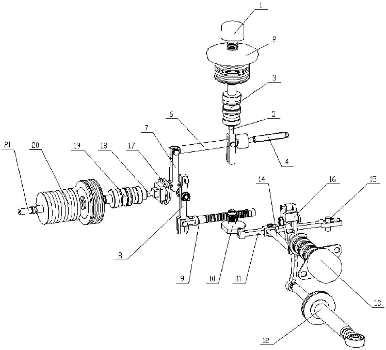 Guide blade regulator for pressure ratio control of gas compressor