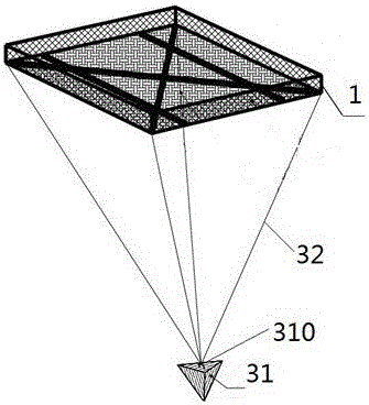 Suspension-type submerged plant soilless ecological bed