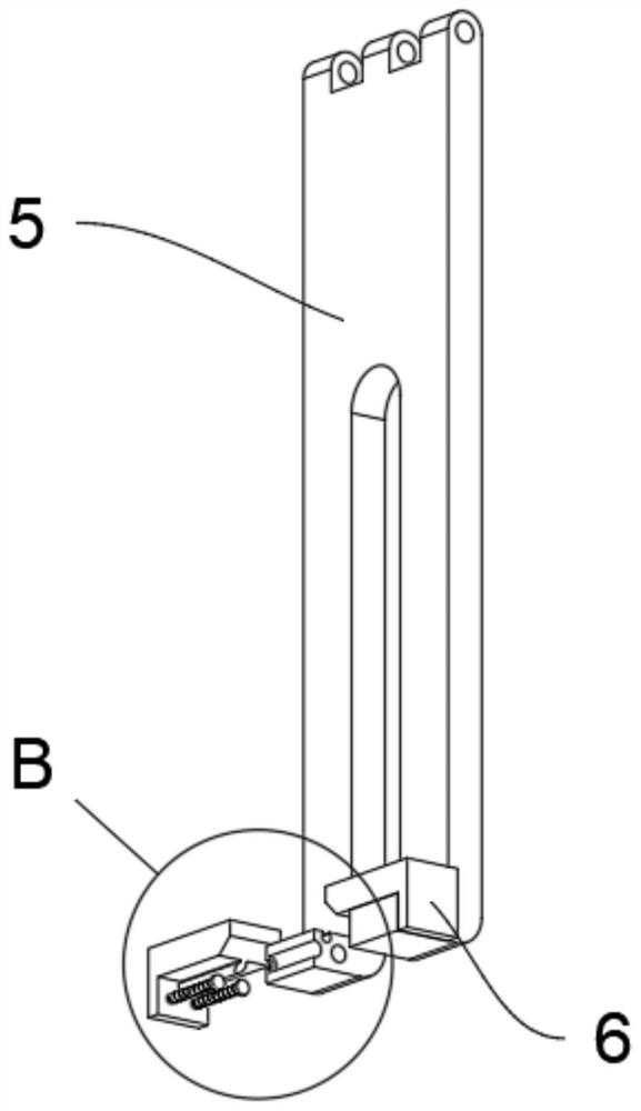 Titanium and aluminum hook structure for keeping elasticity