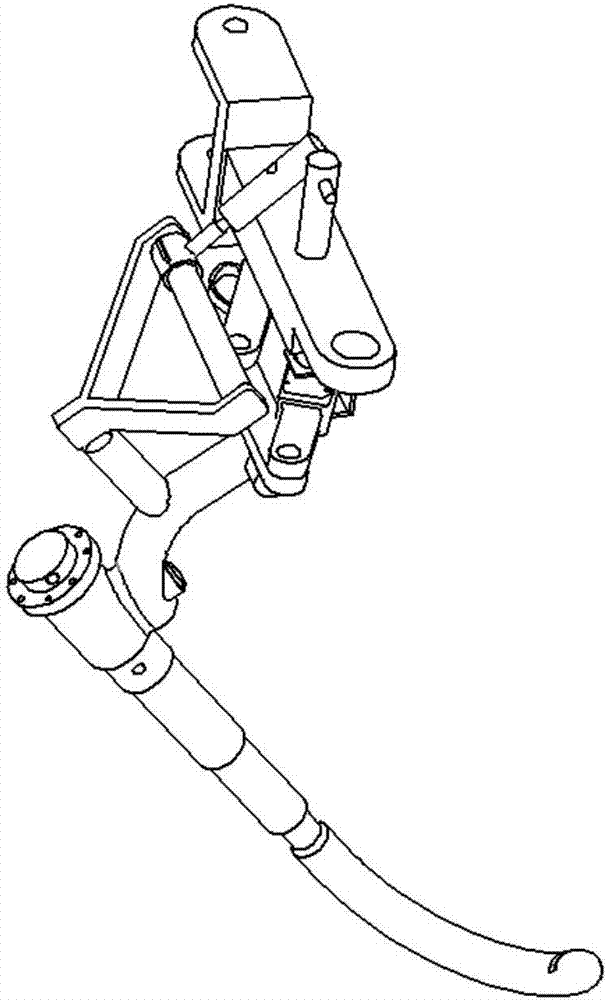 Metamorphic hydraulic-driven stepping tree-climbing scissor type pruning robot