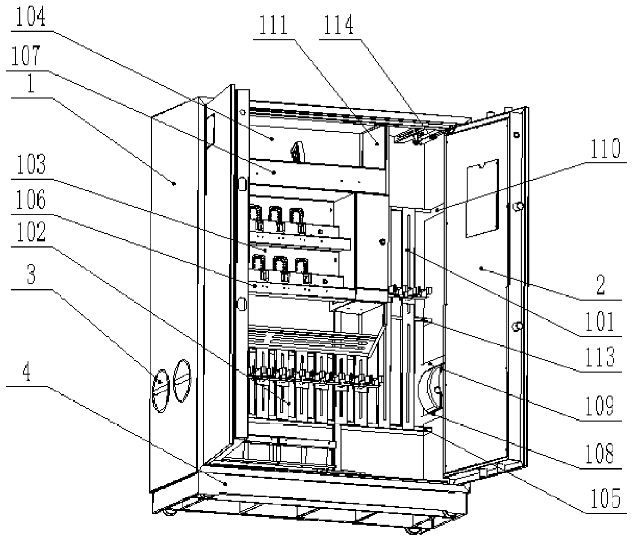 Multifunctional intelligent comprehensive anti-deformation bullet cabinet