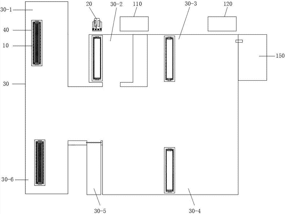 Large-size movable type graphitization system