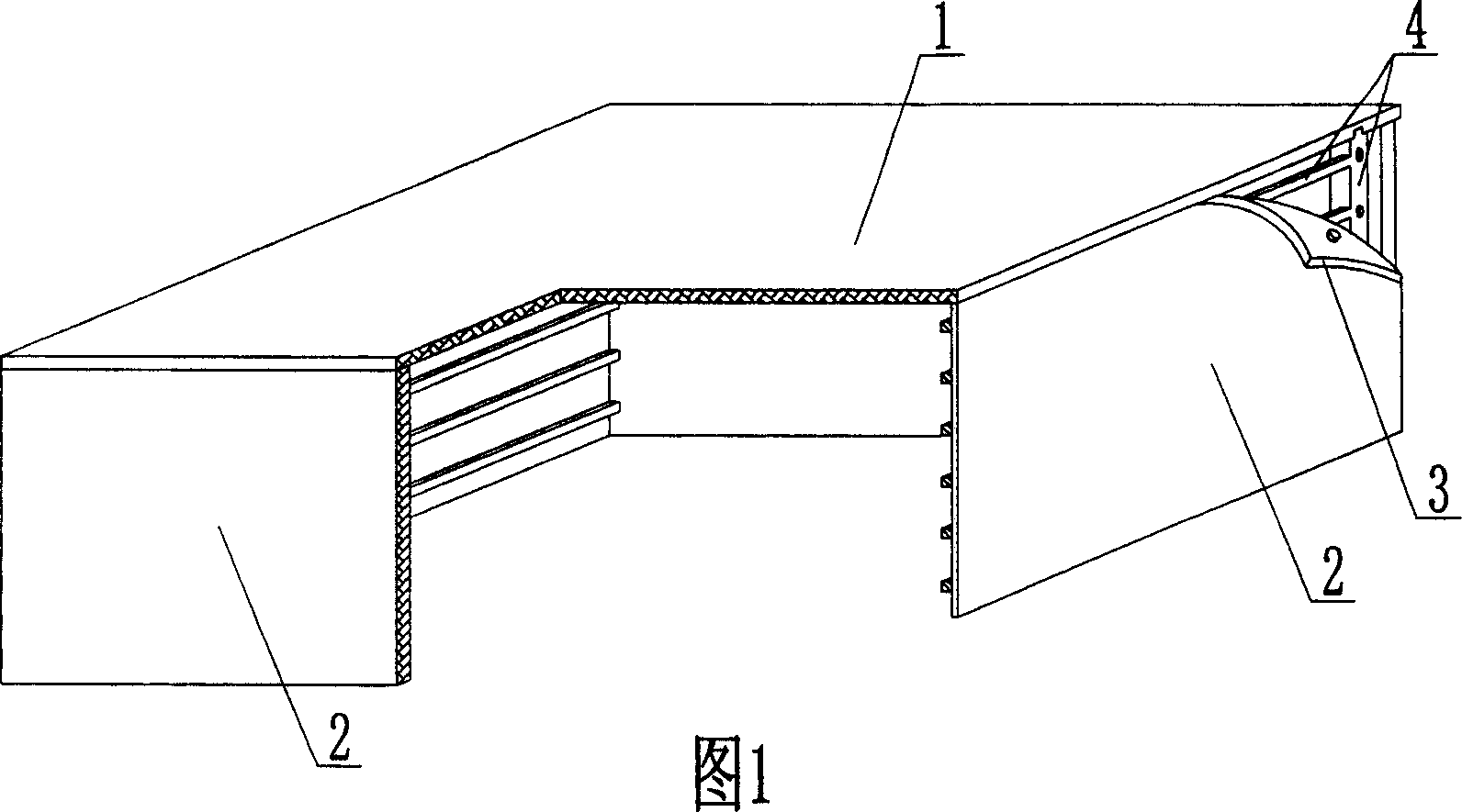 Opening box for concrete structure