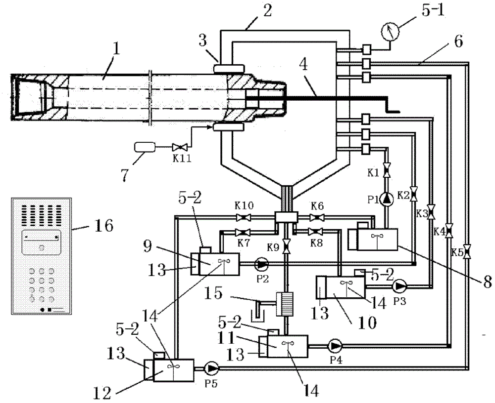 Petroleum drill collar joint thread surface hot phosphating device