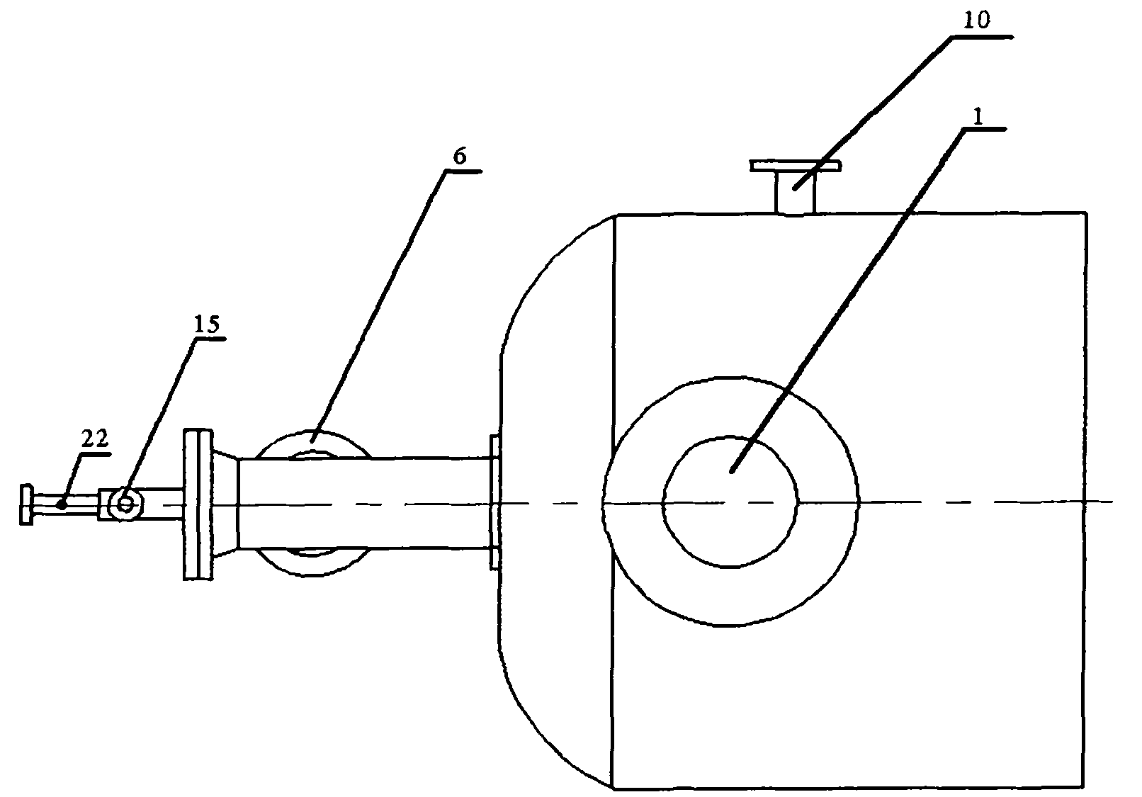 Burner for main burning furnace of sulfur recovery unit