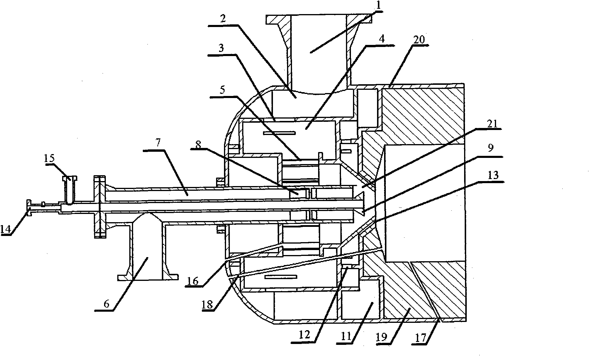 Burner for main burning furnace of sulfur recovery unit