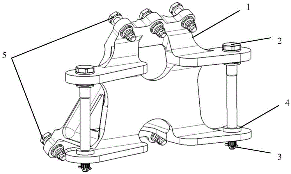Horizontal tail connection device for helicopter