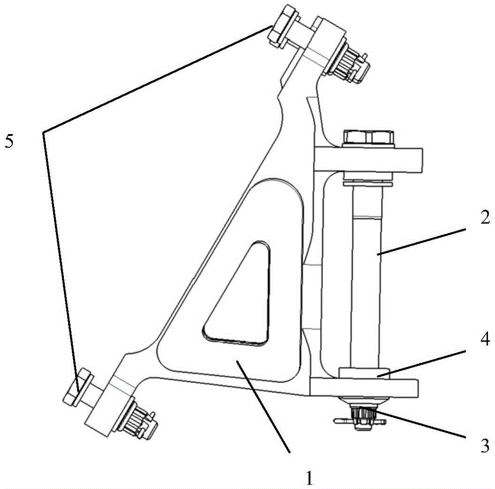 Horizontal tail connection device for helicopter