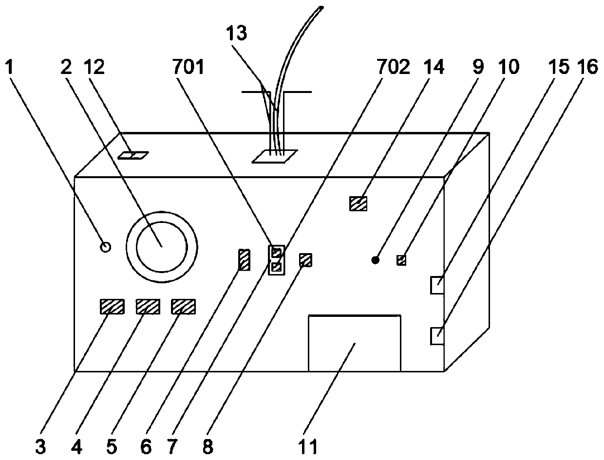 Dam surface crack intelligent identification and measurement device for unmanned aerial vehicle