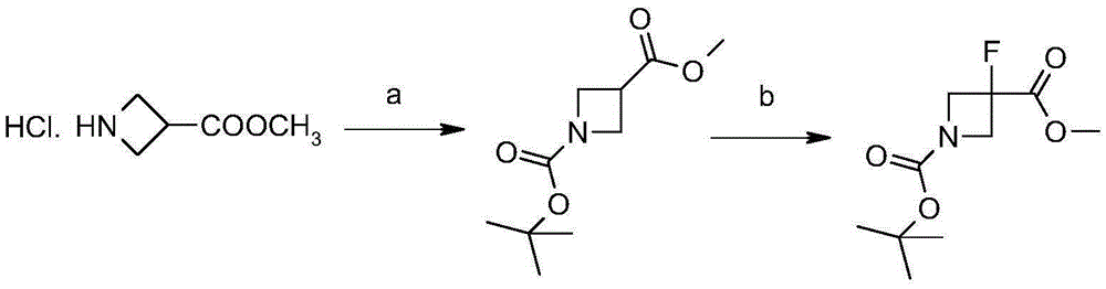 Synthetic method of 3-fluoro-azetidine derivative