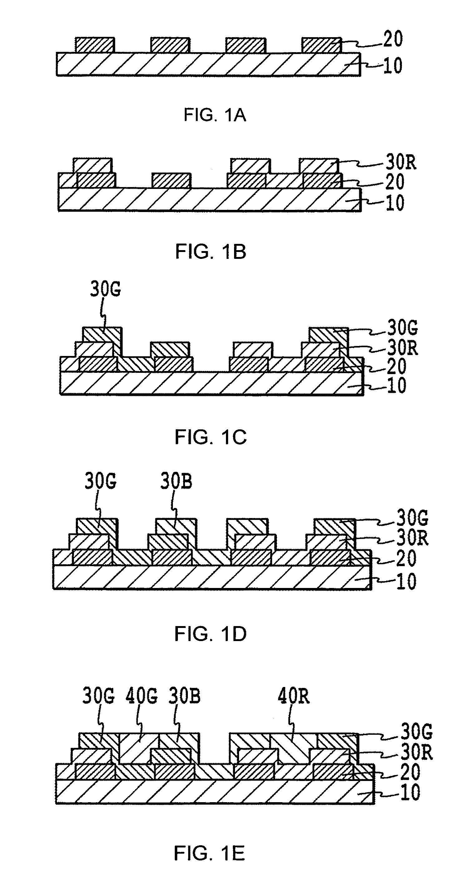 Color conversion filter and manufacturing method of the organic EL display